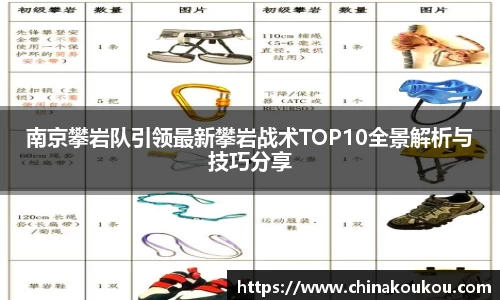 南京攀岩队引领最新攀岩战术TOP10全景解析与技巧分享